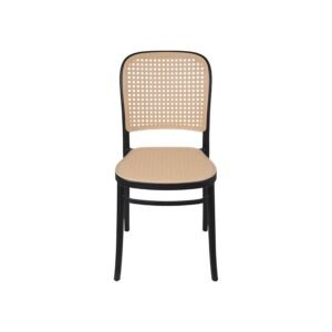 CADEIRA AMIS 1145 PRETO COM RATAN FENDI