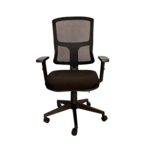 Cadeira Diretor Tela Back System C Braco Regulavel Preta