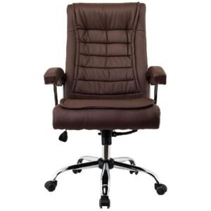 Cadeira Presidente Luxo C/ Mola Munique  Cafe  - Or3321